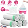 5 Rolls Total 100Pcs Potty Bags For Portable Toddler Potty Training Toilet Disposable Potty Bags For Kids Toddler Adult Pets Outdoor Travel