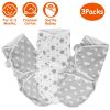 3 Packs Baby New Born Swaddle Wrap Blanket Sack Cotton Adjustable 0-3 Months Infant Sleep Sack