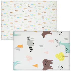 Pack N Play Portable Crib Sheet Set Mini Waterproof Crib Mattress Pad Sheets Convertible Mattress Cover Stretchy Fitted 100% Jersey Knit Cotton Ultra