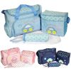 4Pcs Diaper Bag Tote Set Baby Napping Changing Bag Shoulder Mummy Bag with Diaper Changing Pad