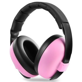 Baby Earmuffs Hearing Protection Earmuff Child Noise Cancelling Headphones For 0-3 Years Adjustable Headband Kids Comfortable Ear Headset Sport Events (Option: Pink)