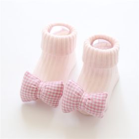 Baby socks (Option: Pink bow-M)
