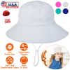 Baby Toddler Sun Hat UPF 50+ Sun Protective Beach Hat with Wide Brim Bucket Floppy Hat for 2-6 Years