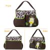Baby Nappy Diaper Bags Mummy Diaper Duffel Shoulder Bags w/ Wipeable Diaper Changing Pad Transparent Bag Travel Tote Handbags For Overnights