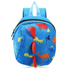Safety Harness Baby Child Strap Toddler Walking Keeper Backpack w/Anti-Lost Leash for Aged 1-3 (Option: BLU)