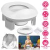 Portable Toddler Potty Toilet Foldable Potty Training Seat Cover with Splash Guard Include Storage Bag 20Psc Potty Bags Baby Toilet Trainer for Indoor