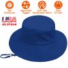 Baby Toddler Sun Hat UPF 50+ Sun Protective Beach Hat with Wide Brim Bucket Floppy Hat for 6-24 Months