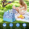 5Pcs Baby Nappy Diaper Bags Set Mummy Diaper Handbags with Diaper Pad Food Bag Bottle Bag Travel Tote Bags For Mom Dad