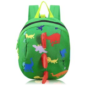 Safety Harness Baby Child Strap Toddler Walking Keeper Backpack w/Anti-Lost Leash for Aged 1-3 (Option: GRN)