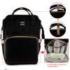 Mummy Diaper Bag Backpack Water-Resistant Large Capacity Travel Nappy Backpack Baby Nursing Handbag for Mom Dad Baby Care
