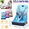 Foldable Toddler Baby Dining Booster Kids Infant Portable Seat Cushion Bag High Chair Soft Pad w/ Adjustable Fixing Belt for Home Eating Travel Restau