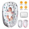 Portable Baby Lounger Baby Nest Reversible Infant Lounger Bed Newborn Breathable Crib For Babies Aged 0-12 Months