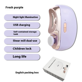 Nail Grinder, Electric Nail Clipper, Anti-pinch Nail Clipper For Children And Adults, Multi-purpose Nail Grinder (Color: purple)