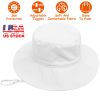 Baby Toddler Sun Hat UPF 50+ Sun Protective Beach Hat with Wide Brim Bucket Floppy Hat for 6-24 Months