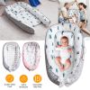 Portable Baby Lounger Baby Nest Reversible Infant Lounger Bed Newborn Breathable Crib For Babies Aged 0-12 Months