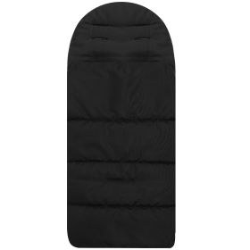 Baby Stroller Sleeping Bag Newborn Swaddle Wrap Toddle Winter Warm Footmuff Blanket for Pushchairs Buggy Pram (Option: Black)