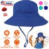 Baby Toddler Sun Hat UPF 50+ Sun Protective Beach Hat with Wide Brim Bucket Floppy Hat for 6-24 Months