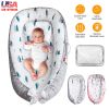 Portable Baby Lounger Baby Nest Reversible Infant Lounger Bed Newborn Breathable Crib For Babies Aged 0-12 Months
