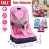 Foldable Toddler Baby Dining Booster Kids Infant Portable Seat Cushion Bag High Chair Soft Pad w/ Adjustable Fixing Belt for Home Eating Travel Restau