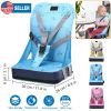 Foldable Toddler Baby Dining Booster Kids Infant Portable Seat Cushion Bag High Chair Soft Pad w/ Adjustable Fixing Belt for Home Eating Travel Restau