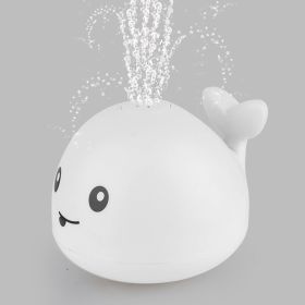Whale Bath Toy; Light Up Baby Bathtub Toys With Automatic Spray Water And Colorful LED Light; Induction Sprinkler Bathroom Shower Pool Bath Tub T (Color: White)