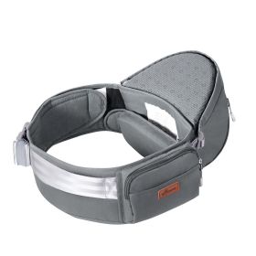 SUNVENO Baby Hipseat Carrier, Ergonomic Hip Seat for Mom Lightweight Certified Fabrics Soft Carrier for Newborns, Toddlers, Children, 6-48 lbs, G (Color: gray)