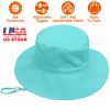Baby Toddler Sun Hat UPF 50+ Sun Protective Beach Hat with Wide Brim Bucket Floppy Hat for 2-6 Years