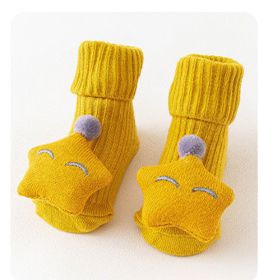 Baby socks (Option: Yellow stars-S)