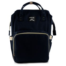 Mummy Diaper Bag Backpack Water-Resistant Large Capacity Travel Nappy Backpack Baby Nursing Handbag for Mom Dad Baby Care (Option: Navy)