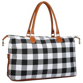 Women Duffle Bag Travel Luggage Bags Weekend Overnight Bag Tote Bags Shoulder Handle Bags Portable Diaper Bag (Option: White)