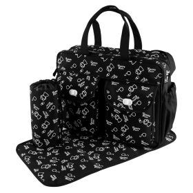 Diaper Bag Diaper Tote Bag plus Changing Pad Nappy Handbag Baby Travel Bag Waterproof BPA -Free for Girls and Boys (Option: Bear)
